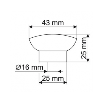 Gałka GN6606 satyna